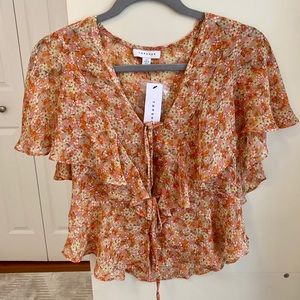BRAND-NEW Floral blouse from topshop store London